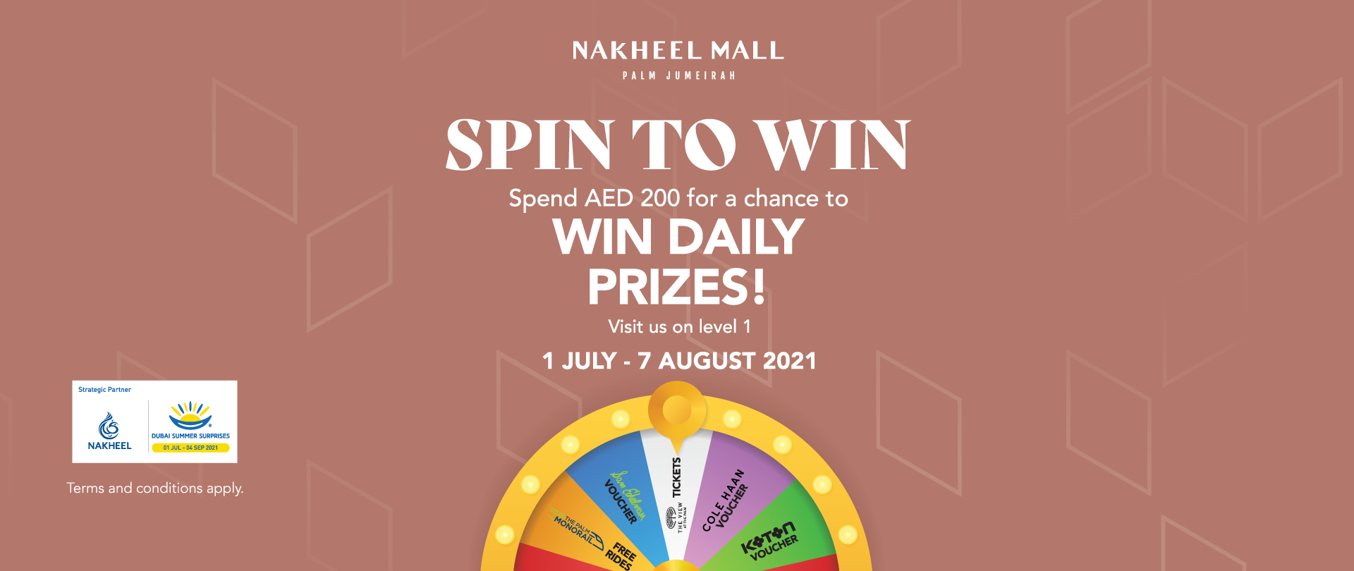 Spin to Win with Nakheel Mall Dubai Summer Surprises	